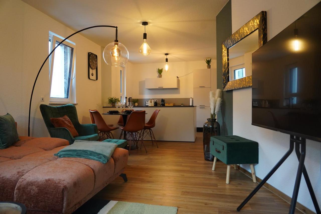 Design-Apartment I Direkt Im Zentrum I Boxspring I Nespresso I Terrasse Mit Garten I Parkplatz Бад Кроцинген Екстериор снимка