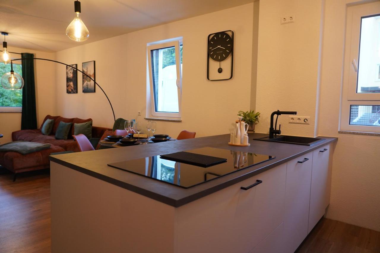 Design-Apartment I Direkt Im Zentrum I Boxspring I Nespresso I Terrasse Mit Garten I Parkplatz Бад Кроцинген Екстериор снимка