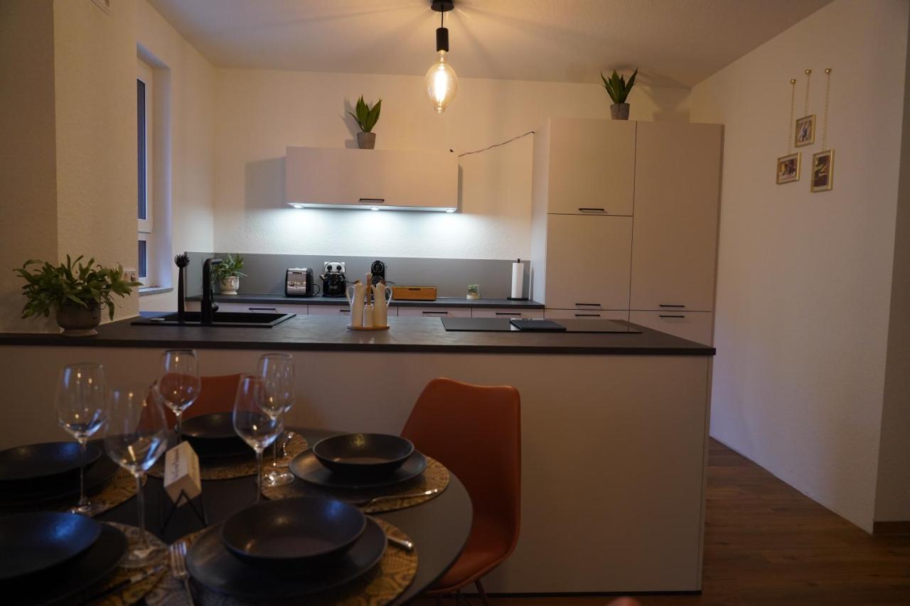 Design-Apartment I Direkt Im Zentrum I Boxspring I Nespresso I Terrasse Mit Garten I Parkplatz Бад Кроцинген Екстериор снимка